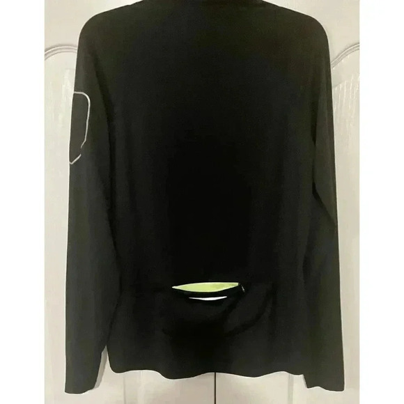 Under Armour Black 1/2 Zip Fitted Athletic Jacket Black Womens Fitted Sz M - Picture 6 of 11